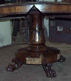 damaged base of table