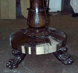 patched base of table