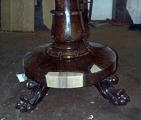 patched base of table