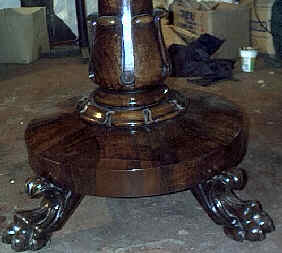 finshed base of table