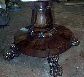 finshed base of table